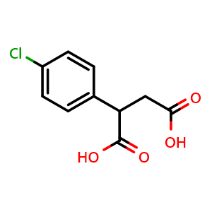 Chemical structure of 2-(4-Chlorophenyl)-butanedioic acid , CAS 58755-91-2, AChemBlock P37221