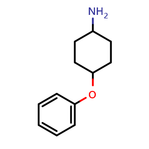 Chemical structure of 4-Phenoxycyclohexanamine , CAS 58730-73-7, AChemBlock P37222