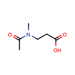 Chemical structure of N-Acetyl-N-methyl-b-alanine , CAS 58706-66-4, AChemBlock P37224
