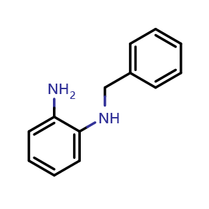 Chemical structure of N-Benzyl-1,2-benzenediamine , CAS 5822-13-9, AChemBlock P37249