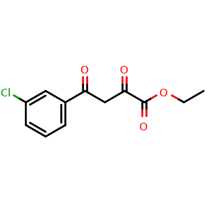 Chemical structure of Ethyl 3-chloro-a,g-dioxo-benzenebutanoate , CAS 57961-48-5, AChemBlock P37276