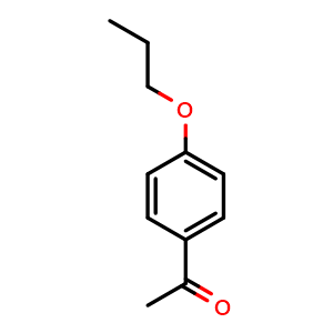 Chemical structure of 1-(4-Propoxyphenyl)ethanone , CAS 5736-86-7, AChemBlock P37324