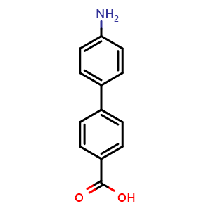 Chemical structure of 4'-Amino-4-biphenylcarboxylic acid , CAS 5730-78-9, AChemBlock P37330
