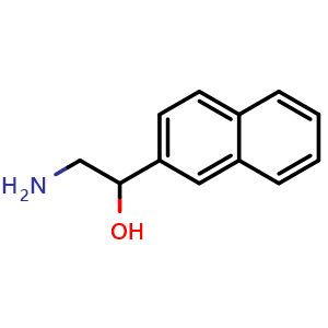 Chemical structure of a-(Aminomethyl)-2-naphthalenemethanol , CAS 5696-74-2, AChemBlock P37346