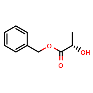 Chemical structure of Benzyl (S)-Lactate , CAS 56777-24-3, AChemBlock P37360