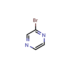 Chemical structure of 2-Bromopyrazine , CAS 56423-63-3, AChemBlock P37390