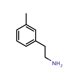 Chemical structure of 3-Methyl-benzeneethanamine , CAS 55755-17-4, AChemBlock P37429