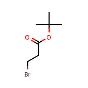 Chemical structure of tert-Butyl 3-bromopropionate , CAS 55666-43-8, AChemBlock P37435