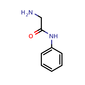 Chemical structure of 2-Amino-N-phenyl-acetamide , CAS 555-48-6, AChemBlock P37442