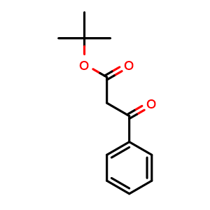 Chemical structure of tert-Butyl 3-oxo-3-phenylpropanoate , CAS 54441-66-6, AChemBlock P37520