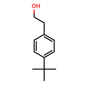 Chemical structure of 2-(4-tert-Butylphenyl)ethanol , CAS 5406-86-0, AChemBlock P37547