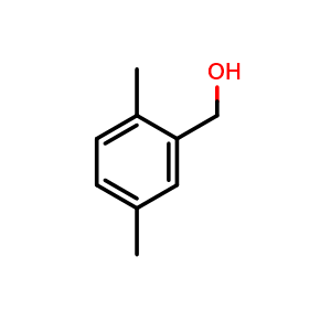 Chemical structure of 2,5-Dimethyl-benzenemethanol , CAS 53957-33-8, AChemBlock P37558