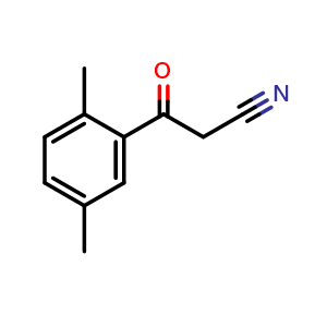 Chemical structure of 2,5-Dimethylbenzoylacetonitrile , CAS 53882-93-2, AChemBlock P37565