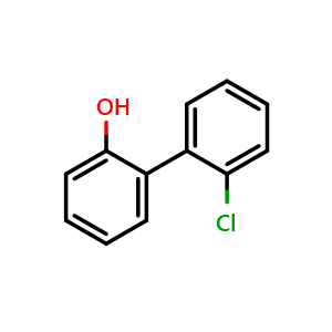 Chemical structure of 2'-Chloro-biphenyl-2-ol , CAS 53824-24-1, AChemBlock P37569