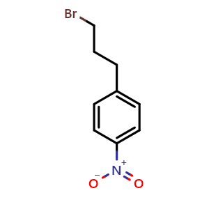 Chemical structure of 3-(4-Nitrophenyl)propyl bromide , CAS 53712-77-9, AChemBlock P37574