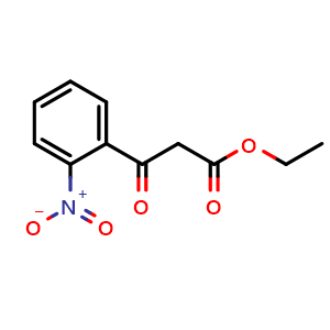 Chemical structure of Ethyl 2-nitrobenzoylacetate , CAS 52119-39-8, AChemBlock P37657