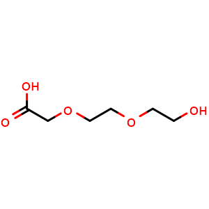 Chemical structure of HO-PEG2-CH2COOH , CAS 51951-04-3, AChemBlock P37674