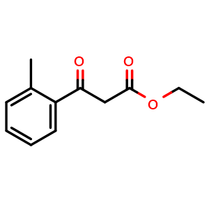 Chemical structure of Ethyl 2-(2-methylbenzoyl)acetate , CAS 51725-82-7, AChemBlock P37693