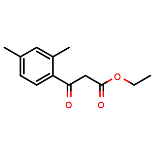 Chemical structure of Ethyl (2,4-dimethylbenzoyl)acetate , CAS 51725-81-6, AChemBlock P37694