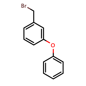 Chemical structure of 1-(Bromomethyl)-3-phenoxy-benzene , CAS 51632-16-7, AChemBlock P37704