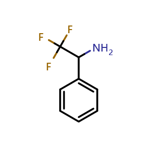 Chemical structure of a-Trifluoromethylbenzylamine , CAS 51586-24-4, AChemBlock P37706