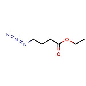 Chemical structure of 4-Azidobutyric acid ethyl ester , CAS 51453-79-3, AChemBlock P37717