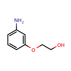 Chemical structure of 3-(2-Hydroxyethoxy)aniline , CAS 50963-77-4, AChemBlock P37761