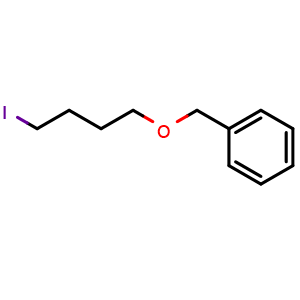 Chemical structure of Benzyl 4-iodobutyl ether , CAS 50873-94-4, AChemBlock P37765