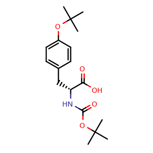 Chemical structure of Boc-O-tert-butyl-D-tyrosine , CAS 507276-74-6, AChemBlock P37775