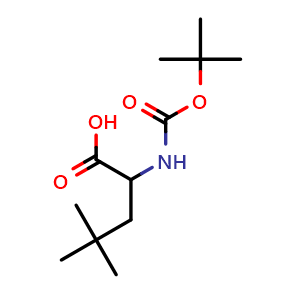 Chemical structure of Boc-b-tert-butyl-DL-alanine , CAS 507264-54-2, AChemBlock P37776