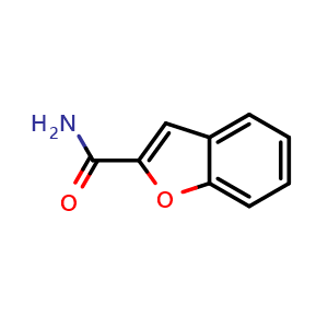 Chemical structure of 2-Benzofurancarboxamide , CAS 50342-50-2, AChemBlock P37809