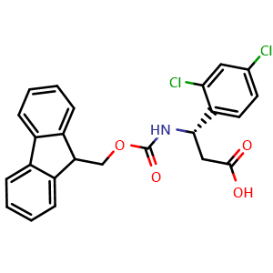 Chemical structure of Fmoc-(S)-2,4-dichloro-b-phenylalanine , CAS 501015-34-5, AChemBlock P37836