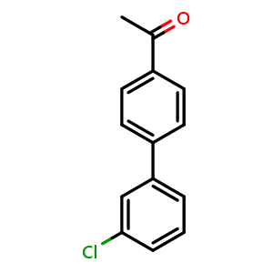 Chemical structure of 3'-Chloro-4-acetylbiphenyl , CAS 5002-13-1, AChemBlock P37861