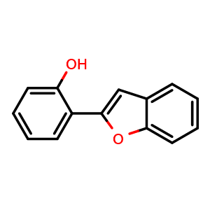 Chemical structure of 2-(2-Benzofuranyl)-phenol , CAS 4986-28-1, AChemBlock P37873