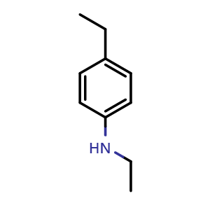Chemical structure of N-Ethyl-4-ethyl-benzenamine hydrochloride , CAS 4960-26-3, AChemBlock P37885