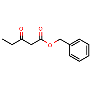 Chemical structure of Benzyl 3-oxopentanoate , CAS 4949-45-5, AChemBlock P37888