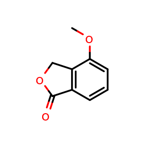 Chemical structure of 4-Methoxy-3H-isobenzofuran-1-one , CAS 4792-33-0, AChemBlock P37916