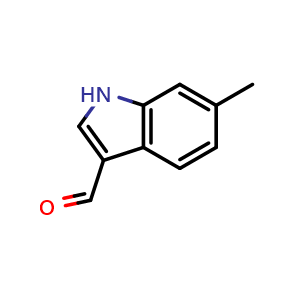 Chemical structure of 6-Methylindole-3-carboxyaldehyde , CAS 4771-49-7, AChemBlock P37933