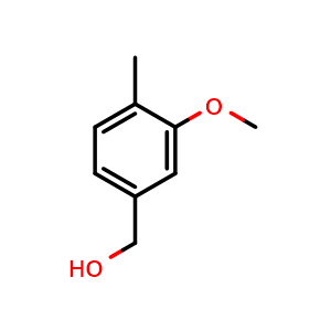 Chemical structure of 3-Methoxy-4-methyl-benzenemethanol , CAS 4685-50-1, AChemBlock P37968