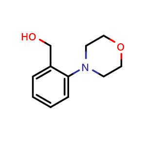 Chemical structure of (2-Morpholin-4-yl-phenyl)methanol , CAS 465514-33-4, AChemBlock P37977
