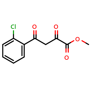 Chemical structure of Methyl 2-chloro-a,g-dioxo-benzenebutanoate , CAS 451485-68-0, AChemBlock P38026