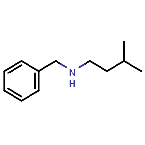 Chemical structure of N-(3-Methylbutyl)benzenemethanamine , CAS 4462-17-3, AChemBlock P38042