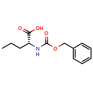 Chemical structure of Cbz-D-norvaline , CAS 42918-89-8, AChemBlock P38111