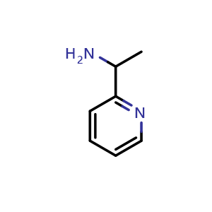 Chemical structure of 2-(1-Aminoethyl)pyridine , CAS 42088-91-5, AChemBlock P38151