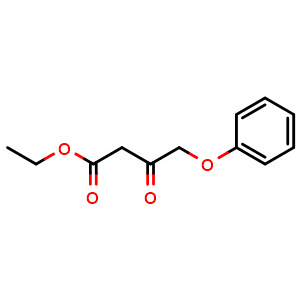 Chemical structure of Ethyl 4-phenoxyacetoacetate , CAS 41051-18-7, AChemBlock P38186