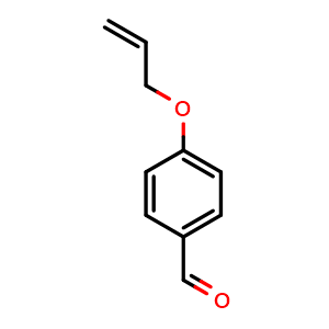 Chemical structure of 4-Allyloxybenzaldehyde , CAS 40663-68-1, AChemBlock P38204