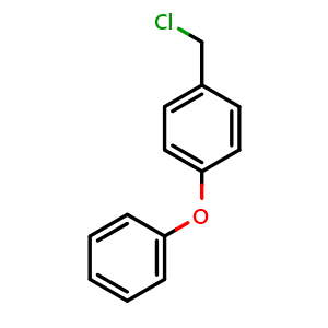 Chemical structure of 1-(Chloromethyl)-4-phenoxy-benzene , CAS 4039-92-3, AChemBlock P38233