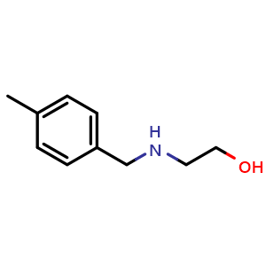 Chemical structure of 2-[(4-Methylbenzyl)amino]ethanol , CAS 40171-87-7, AChemBlock P38262