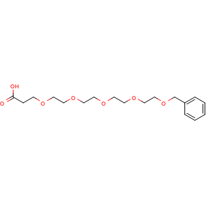 Chemical structure of BnO-PEG4-CH2CH2COOH , CAS 2514948-41-3, AChemBlock P38269