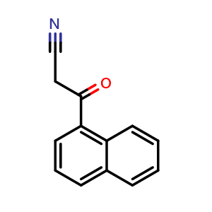 Chemical structure of 1-Naphthoylacetonitrile , CAS 39528-57-9, AChemBlock P38342
